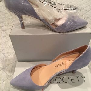 Sole Society, Light Blue Suede Pumps!